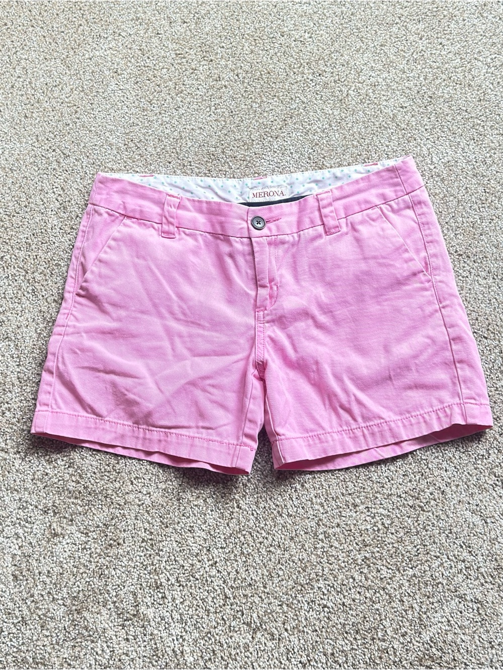 Merona Pink 100% Cotton Chino Bermuda Shorts SIZE 2